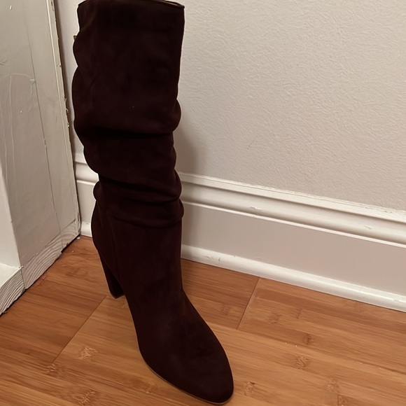 Banana Republic Vegan Suede Slouchy Boot - Chocolate - Picture 8 of 8